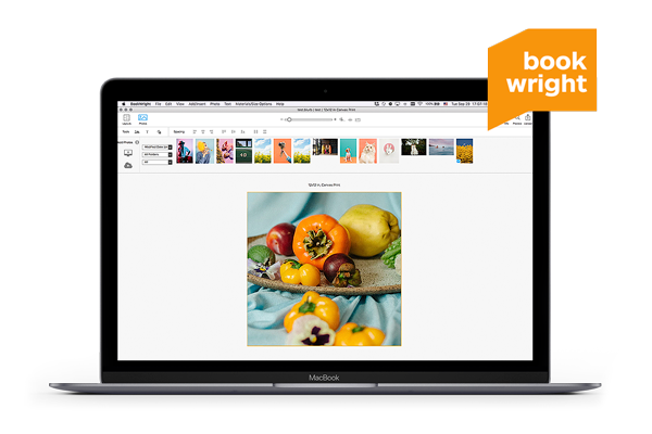 Ejemplo de como crear cuadros con fotos con bookwright.